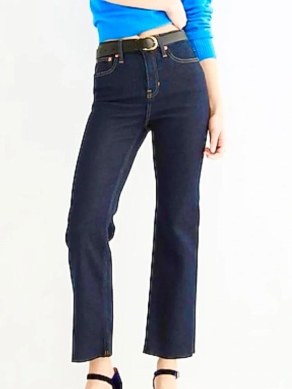NWT J. Crew Slim Demi Boot Brushed Back Jeans in Rinse Wash Sz 31